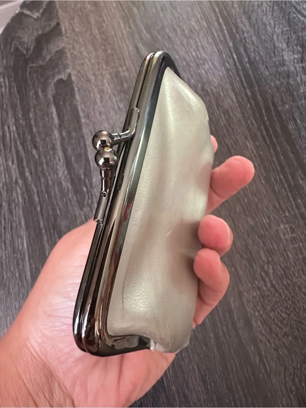 Pair Vintage Coin Purses - Leather and Cowhide